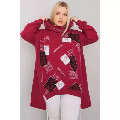 Bluza Damska Model RV-BL-7217.79P Bordo - Relevance