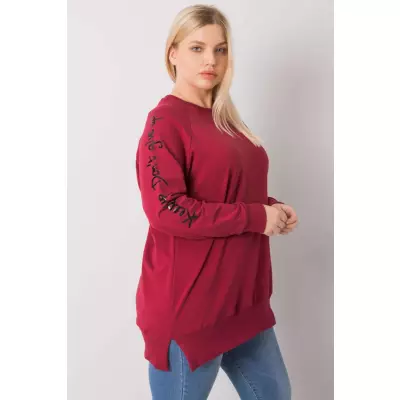 Bluza Damska Model RV-TU-7158.76P Bordo - Relevance