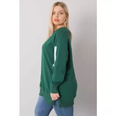 Bluza Damska Model RV-TU-7158.76P Dark Green - Relevance