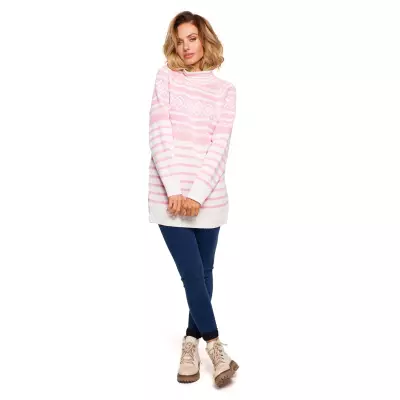 Sweter Damski Model MXS08 Pink - Moe