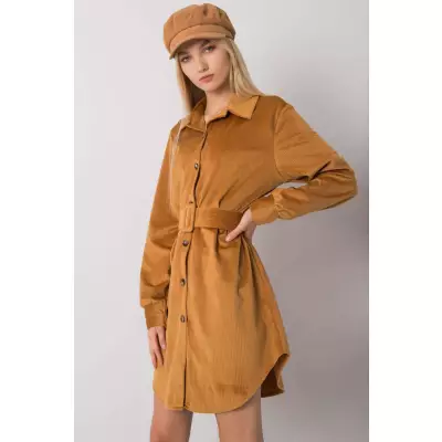 Sukienka Model DHJ-SK-10333.12P Camel - Italy Moda