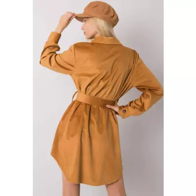 Sukienka Model DHJ-SK-10333.12P Camel - Italy Moda