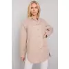 Koszula Damska Model EM-KS-001.46 Beige - Ex Moda