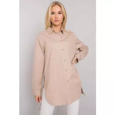 Koszula Damska Model EM-KS-001.46 Beige - Ex Moda