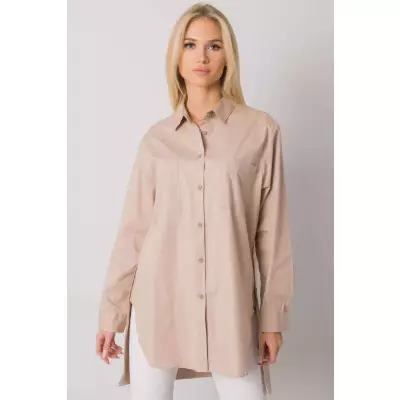 Koszula Damska Model EM-KS-001.46 Beige - Ex Moda