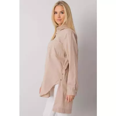 Koszula Damska Model EM-KS-001.46 Beige - Ex Moda