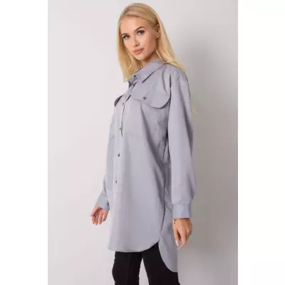 Koszula Damska Model EM-KS-678-1.09 Grey - Ex Moda