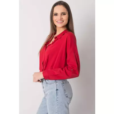 Koszula Damska Model EM-KS-004.42 Dark Red - Ex Moda