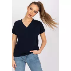 T-shirt Damski Model RV-TS-7666.19 Navy - BFG