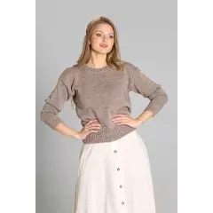 Sweter Damski Model SWE258 Mocca - MKM