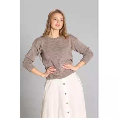 Sweter Damski Model SWE258 Mocca - MKM