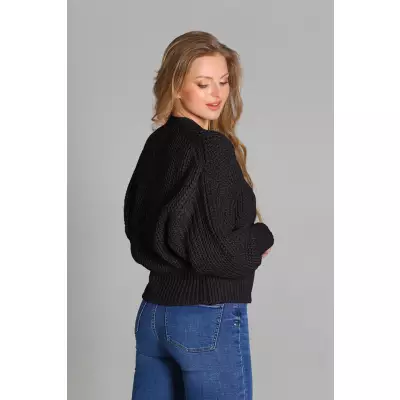 Sweter Kardigan Model SWE259 Black - MKM