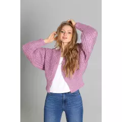 Sweter Kardigan Model SWE259 Pink - MKM