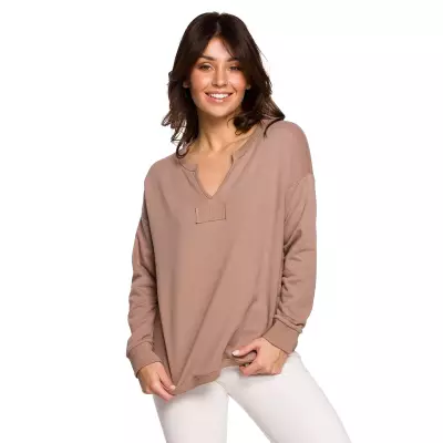 Bluza Damska Model B225 Cappuccino - BeWear