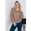 Sweter Damski Model 30083 Cappuccino - PeeKaBoo