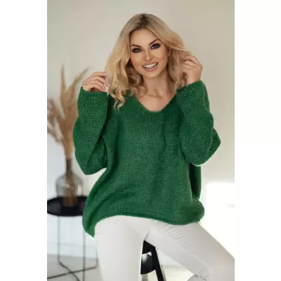 Sweter Damski Model 30080 Dark Green - PeeKaBoo