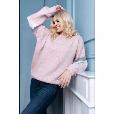 Sweter Damski Model 30079 Dark Pink - PeeKaBoo