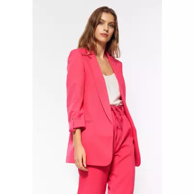 Różowa marynarka oversize Z43 Pink - Nife