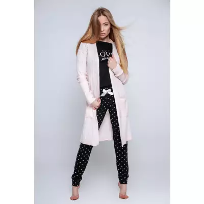 Sweter Kardigan Model Magnetism Pink - Sensis