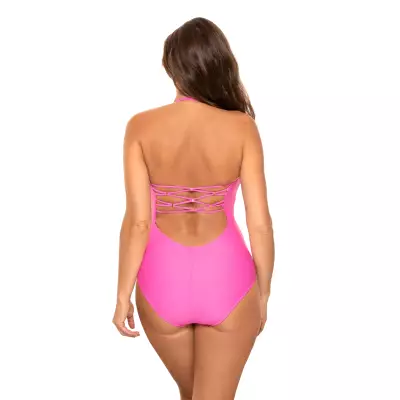 Jednoczęściowy strój kąpielowy Kostium kąpielowy Model Rada M-654 Pink - Marko