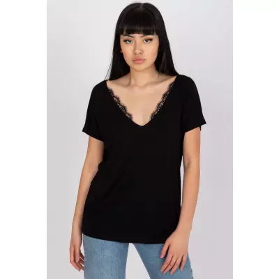 T-shirt Damski Model RV-TS-7665.91 Black - BFG