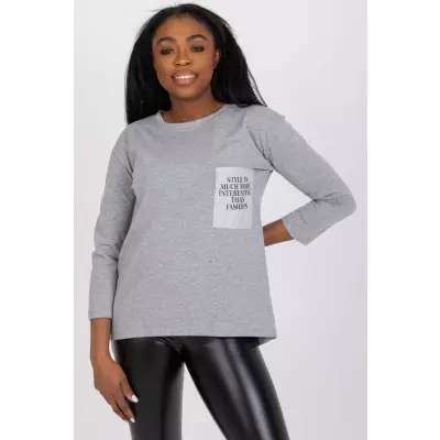 Bluzka Model EM-BZ-N612.64P Grey - Ex Moda