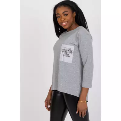 Bluzka Model EM-BZ-N612.64P Grey - Ex Moda