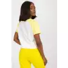 T-shirt Damski Model FA-TS-7708.44 White/Yellow - Fancy