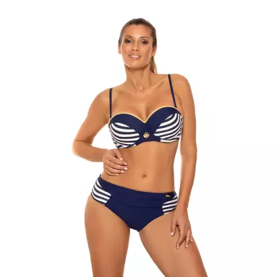 Kostium dwuczęściowy Kostium kąpielowy Model Iryda M-702 Navy/White - Marko