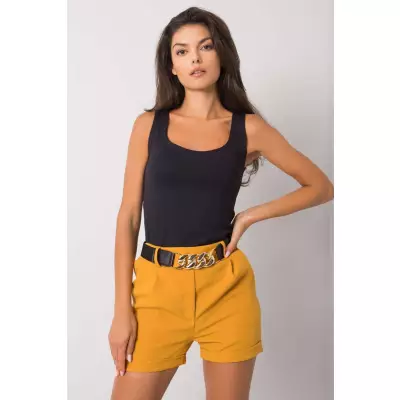 Szorty Damskie Model DHJ-SN-13186.03P Dark Yellow - Italy Moda