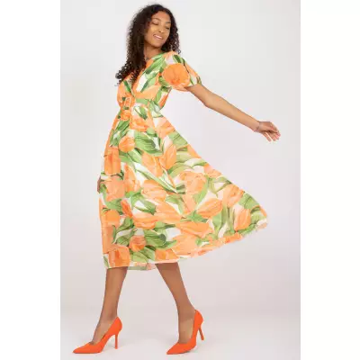 Sukienka Model DHJ-SK-15967.54P Orange - Italy Moda