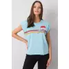 Tshirt Damski Model FA-BZ-7139.73P Light Blue - Fancy