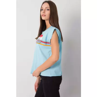 Tshirt Damski Model FA-BZ-7139.73P Light Blue - Fancy