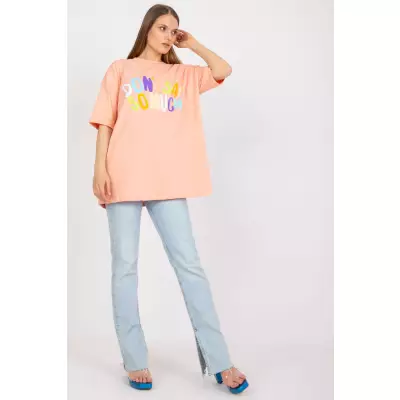 T-shirt Damski Model FA-TS-7733.91P Brzoskwinia - Fancy