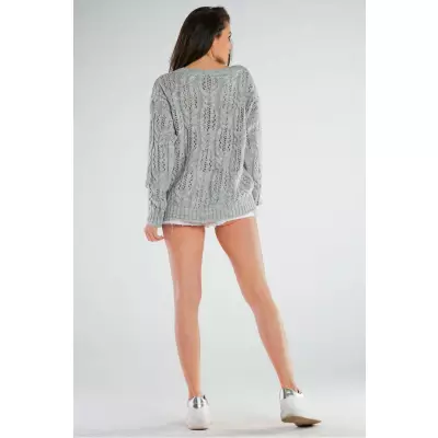 Sweter Damski Model A444 Grey - awama