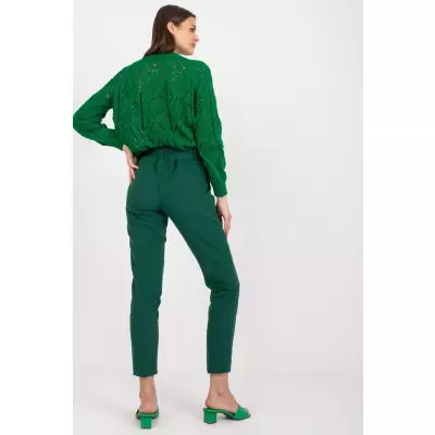 Spodnie Damskie Model DHJ-SP-12787.21X Dark Green - Italy Moda