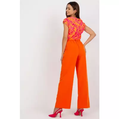 Spodnie Damskie Model DHJ-SP-15679.01X Orange - Italy Moda