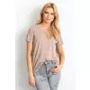 T-shirt Damski Model RV-TS-4838.09P Dark Beige - BFG