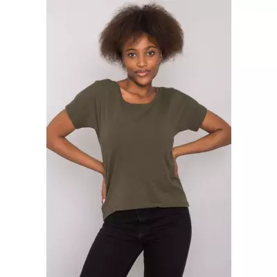 T-shirt Damski Model RV-TS-4693.68 Khaki - BFG