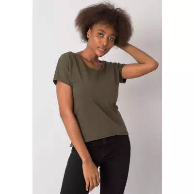 T-shirt Damski Model RV-TS-4693.68 Khaki - BFG