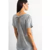 T-shirt Damski Model RV-TS-4693.20 Grey - BFG