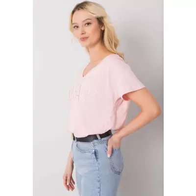 T-shirt Damski Model FA-TS-7198.27P Light Pink - Fancy