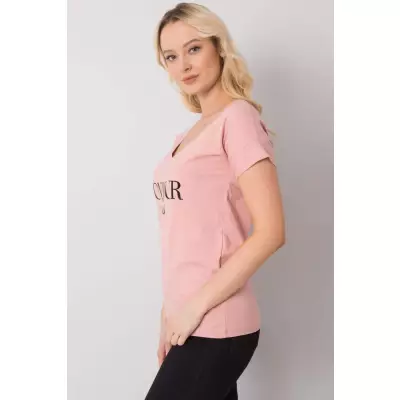 T-shirt Damski Model FA-TS-7161.32P Light Pink - Fancy