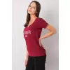 T-shirt Damski Model FA-TS-7161.32P Bordo - Fancy