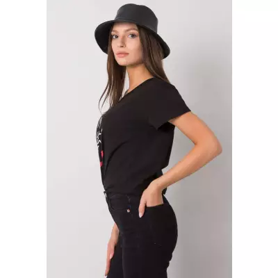 T-shirt Damski Model FA-TS-7196.74P Black - Fancy