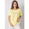 T-shirt Damski Model FA-TS-7121.88P Light Yellow - Fancy