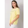 T-shirt Damski Model FA-TS-7121.88P Light Yellow - Fancy