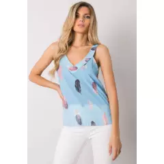 Koszulka Top Model DHJ-TP-13327.06P Light Blue - Italy Moda