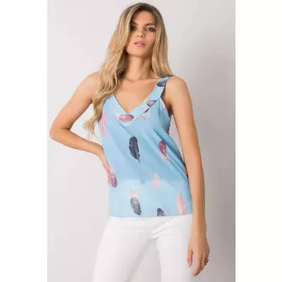 Koszulka Top Model DHJ-TP-13327.06P Light Blue - Italy Moda