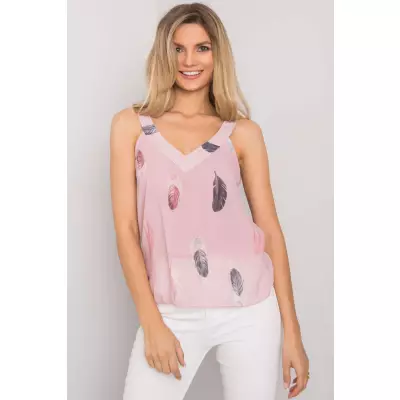 Koszulka Top Model DHJ-TP-13327.06P Light Pink - Italy Moda